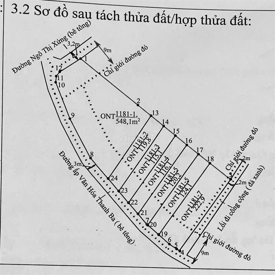 CHÍNH CHỦ BÁN LÔ THỔ CƯ CẦN GIUỘC, TÂY NINH (LONG AN CŨ)