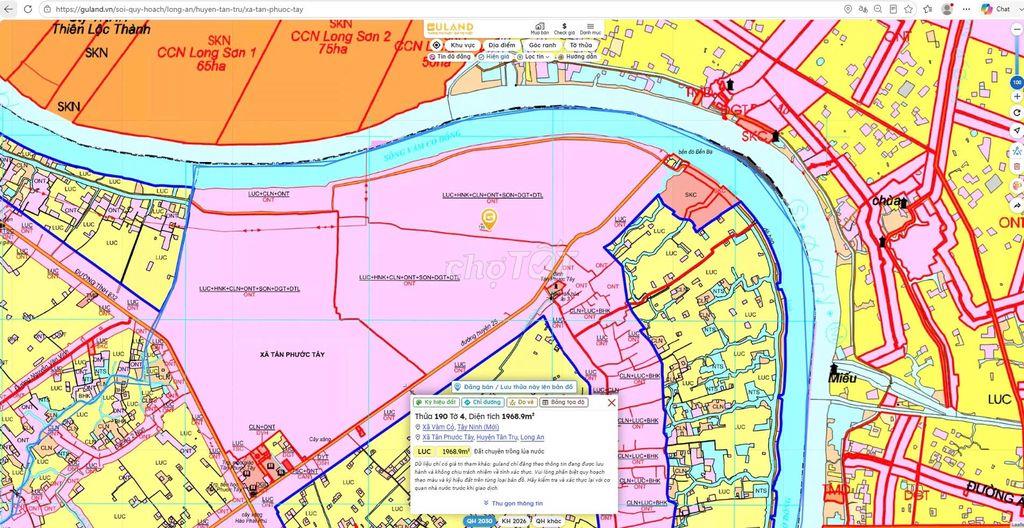 1968m2 đất lúa – quy hoạch full đất thổ