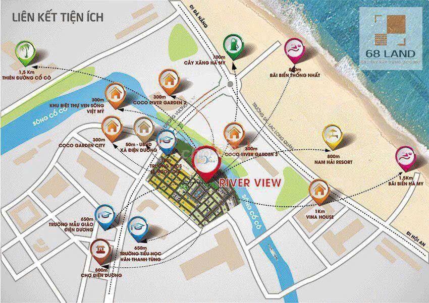 ĐẤT NỀN ROSA RIVERSIDE –SÁtCÔNG VIÊN CÁ HEO, cách Biển 900m giá 1ty350