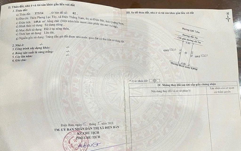 Bán đất Phong Lục Tây – Phường An Thắng, Thành phố Đà Nẵng