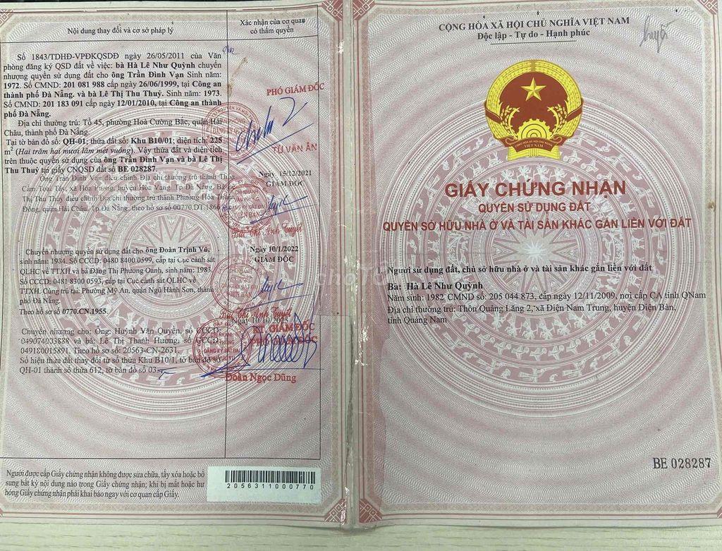 🏡 Chào bán lô đất 3MT khu dân cư 2A- ĐIỆN NGỌC - ĐÀ NẴNG