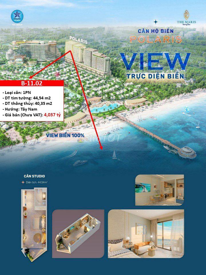 188 TRIỆU KÝ HĐ CĂN 1PN BIỂN – ƯU ĐÃI GẦN NỬA TỶ, FULL NỘI THẤT