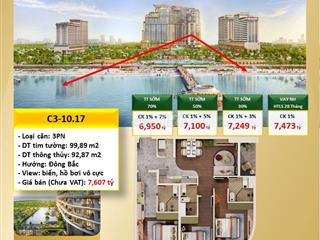 🔥 CHỈ TỪ 6,950 TỶ – CĂN 3PN GẦN 100M², VIEW BIỂN & HỒ BƠI VÔ CỰC 🔥