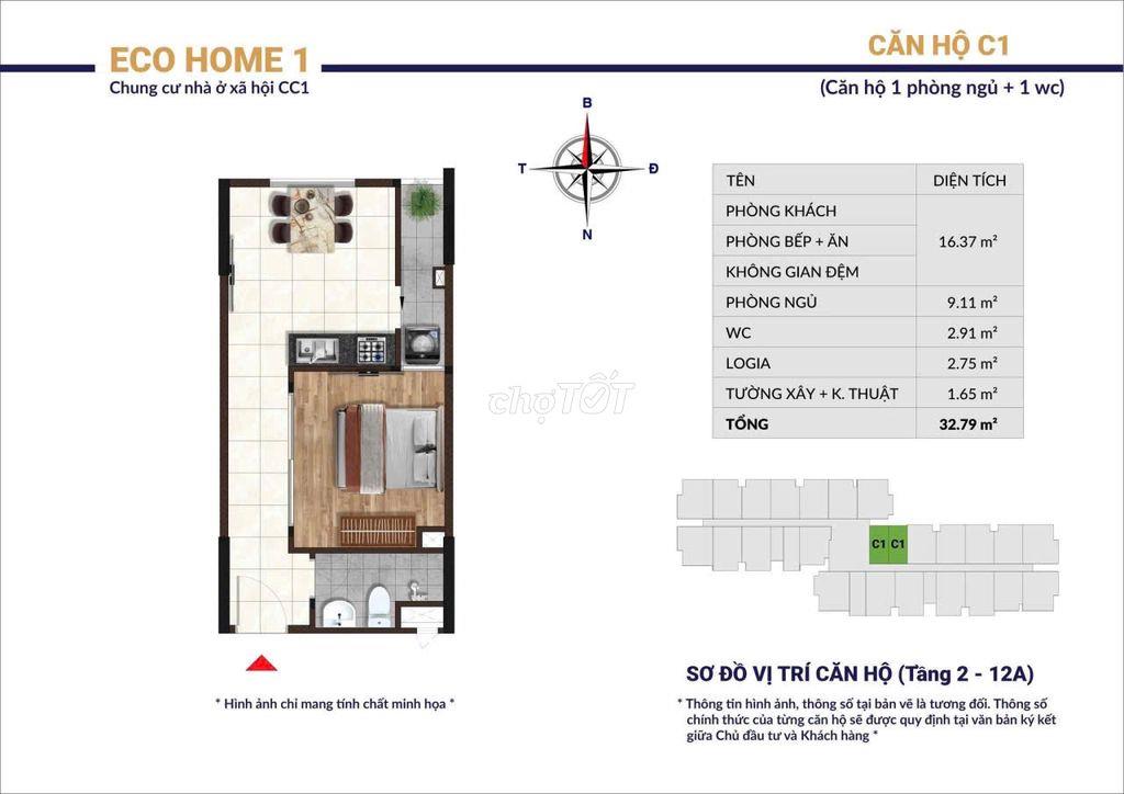 Nhận hồ sơ Nhà Ở Xã Hội ECOHOME 1 đợt cuối