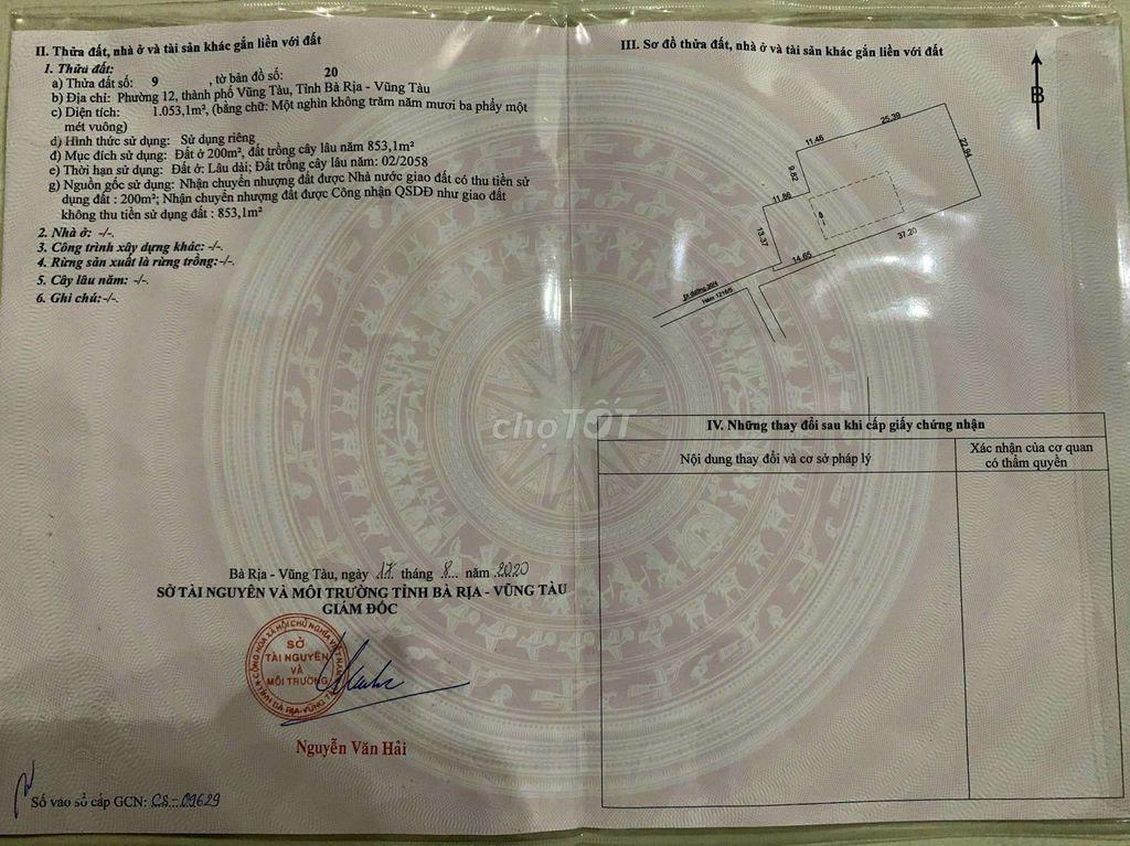Bán nhà Biệt Thự Vũng Tàu