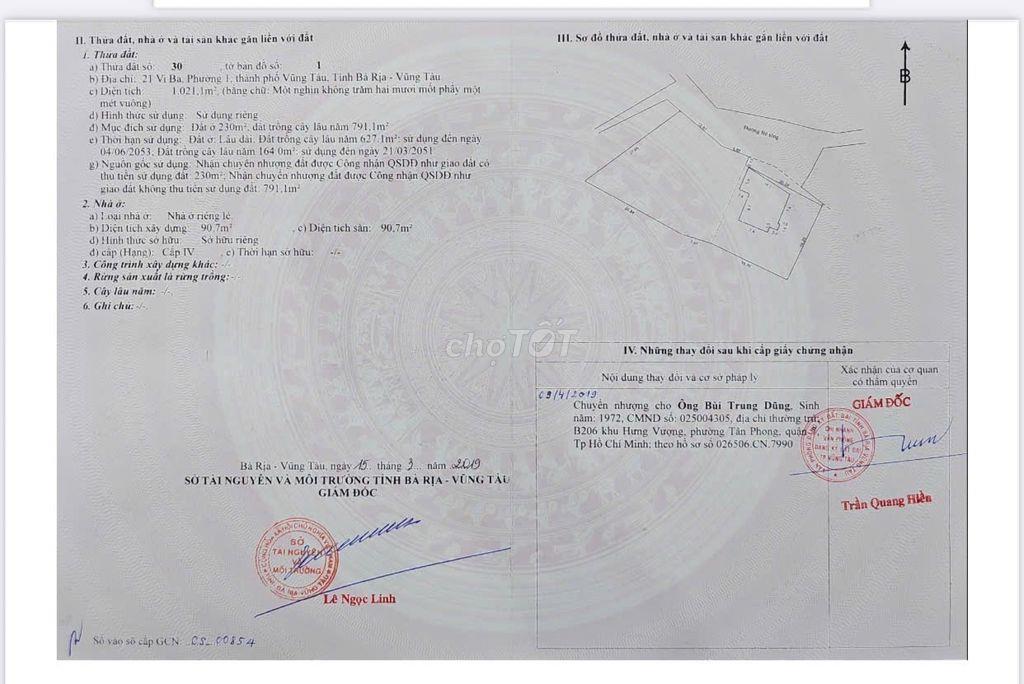 Chuyển nhượng Vila cao cấp
