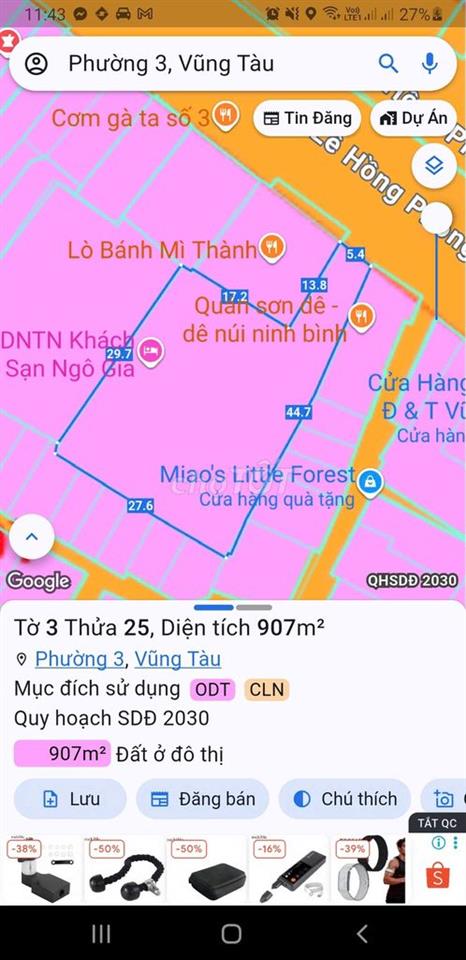 Cho thuê mặt bằng kinh doanh đường Lê Hồng Phong gần ngã 5, Vũng Tàu