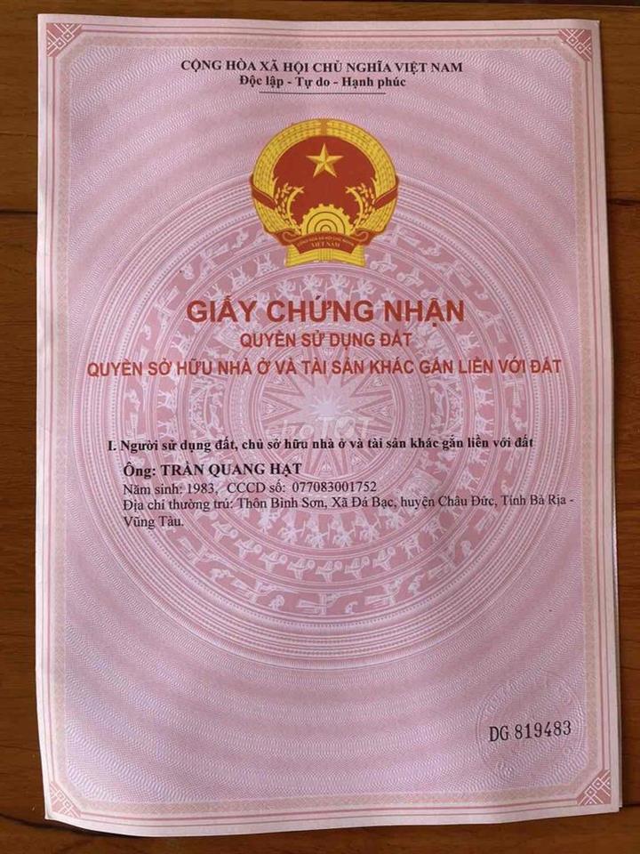 Đất mặt tiền đường quảng phú tân an