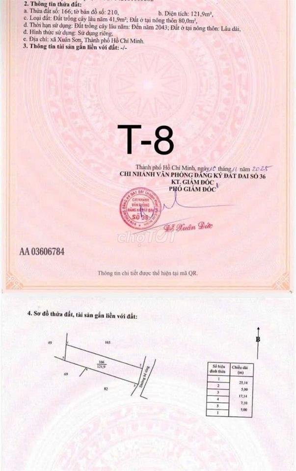 khu vip đẹp Xuân Sơn TPHCM 470tr nguyên sổ