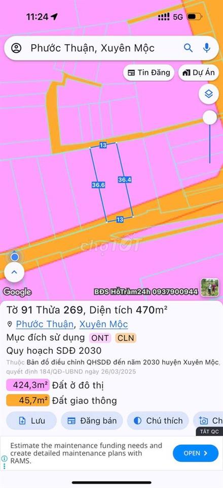 🌿 CHÍNH CHỦ BÁN ĐẤT HỒ TRÀM – PHƯỚC THUẬN | 2700m² | 5 SỔ RIÊNG