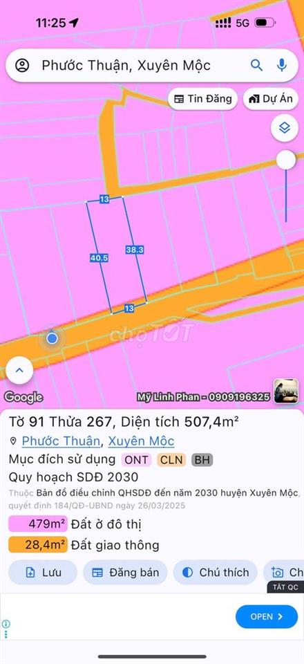 🌿 CHÍNH CHỦ BÁN ĐẤT HỒ TRÀM – PHƯỚC THUẬN | 2700m² | 5 SỔ RIÊNG