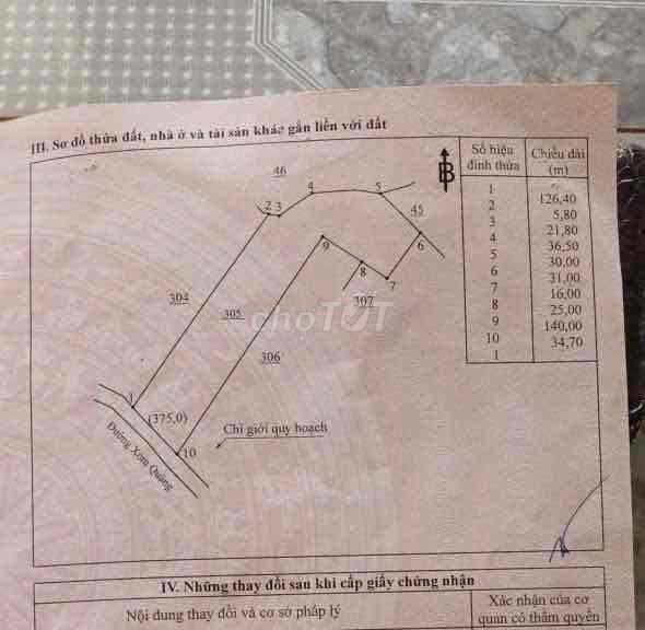 Cần bán 6.281m² (6 sào 2) đất Xuân Lộc. Gần Tỉnh Lộ 766