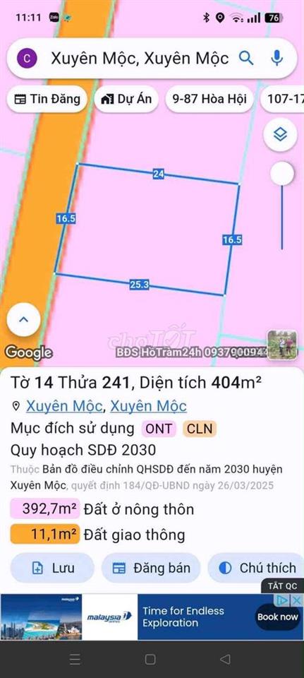 đất bà rịa