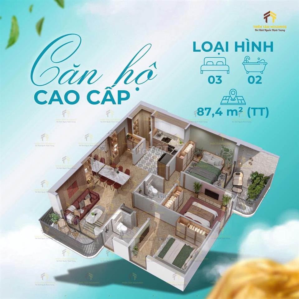 4,1 TỶ – CĂN HỘ CAO CẤP 3PN ECOPALACE BUÔN MA THUỘT