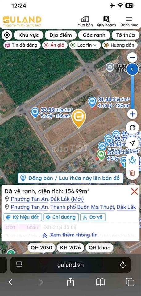 Bán Đất nền TDP12, Tân An