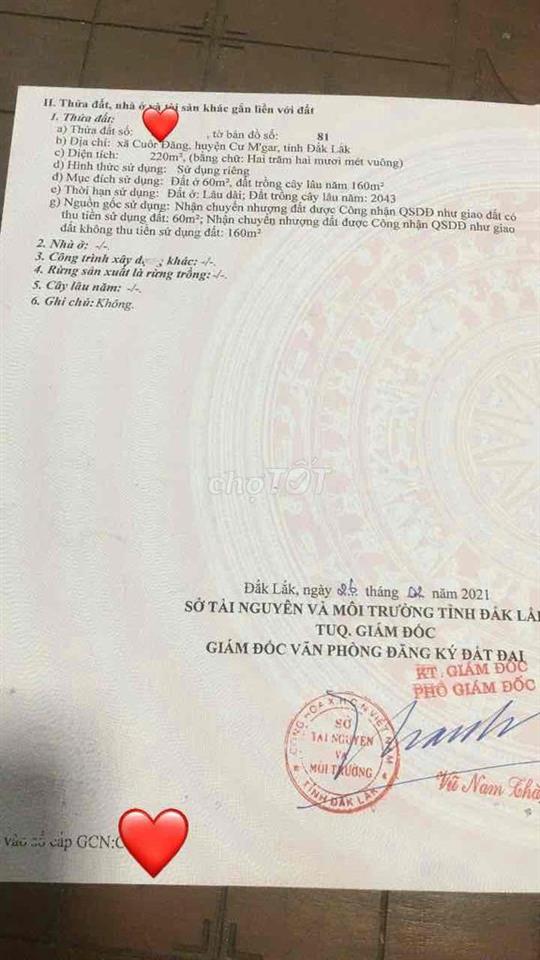 cần bán đất gần khu công nghiệp Phú Xuân Cuordang - gần hồ Ea Nhái