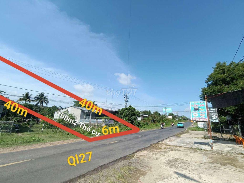 đất mặt tiền ql 27 liên sơn lăk