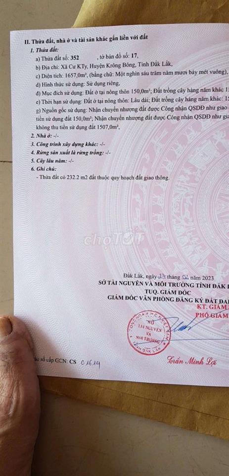 CẮT LỖ SÂU 700 TRIỆU - BÁN GẤP LÔ ĐẤT MẶT TIỀN TL9 ĐẮK LẮK