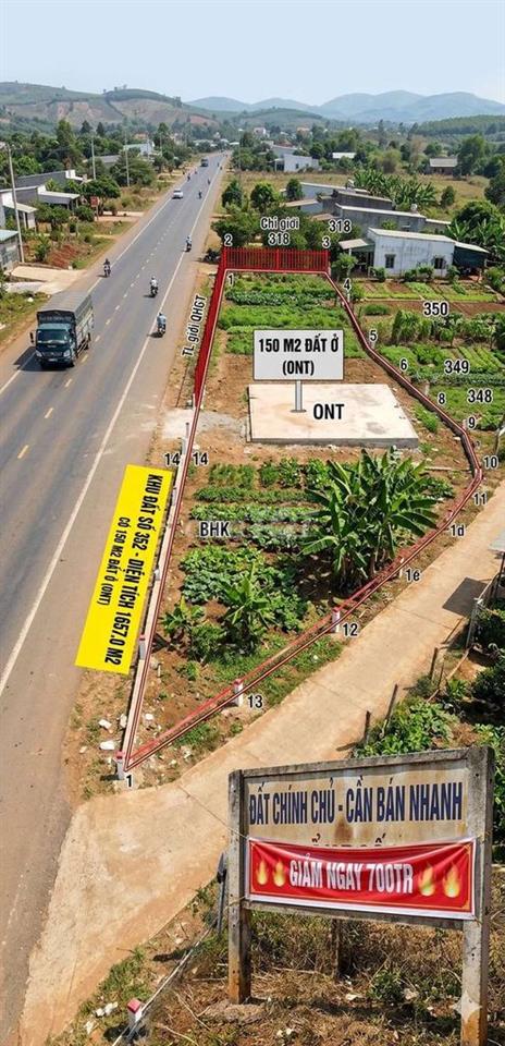 CẮT LỖ SÂU 700 TRIỆU - BÁN GẤP LÔ ĐẤT MẶT TIỀN TL9 ĐẮK LẮK