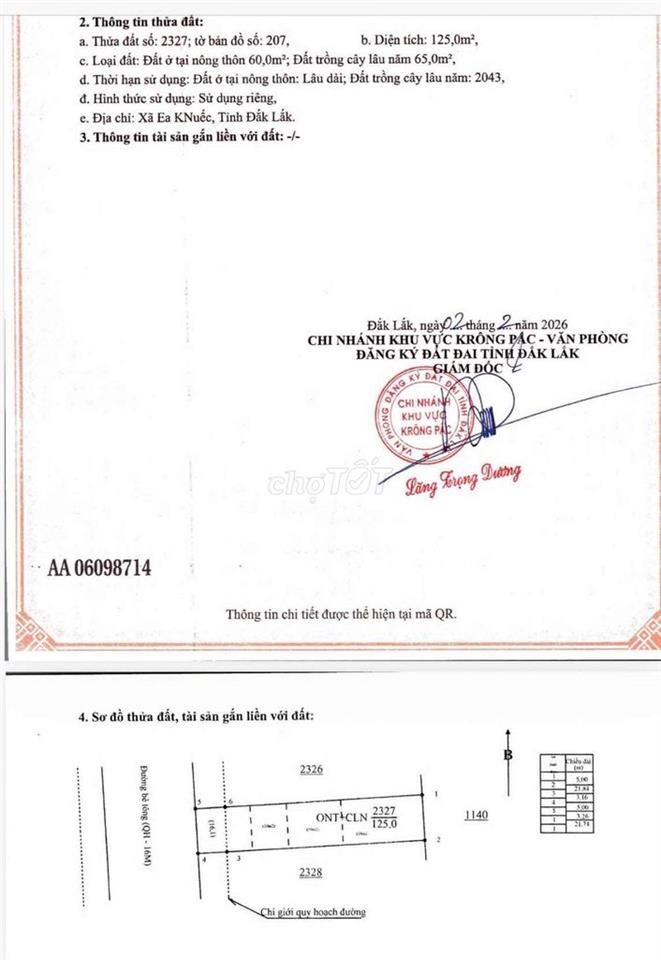 Bán đất thổ cư gần đường tránh đông