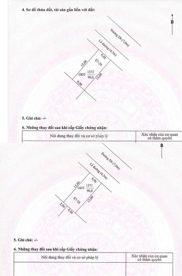 CẶP NỀN (12*15) KDC NAM LONG 2