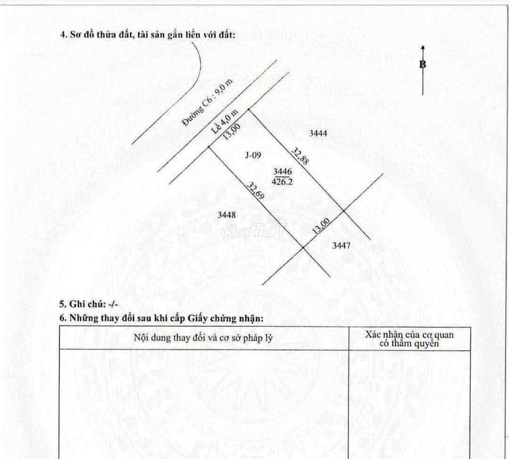 NỀN 426m2 - KHU DÂN CƯ THIÊN LỘC