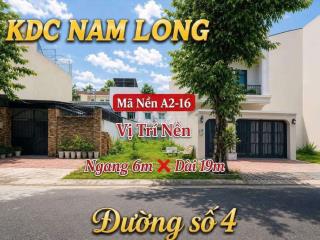 NỀN ( 6*19) KHU DÂN CƯ NAM LONG CẦN THƠ