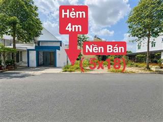 NỀN HẺM HÔNG 4M ( KHU DÂN CƯ HỒNG LOAN 5C)