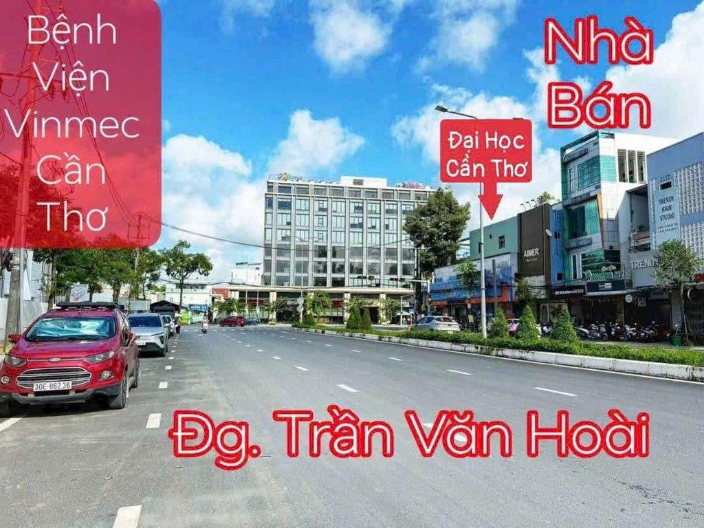 NHÀ 4 TẦNG MẶT TIỀN ĐƯỜNG TRẦN VĂN HOÀI ( ĐỐI DIỆN BV QUỐC TẾ VINMEC)