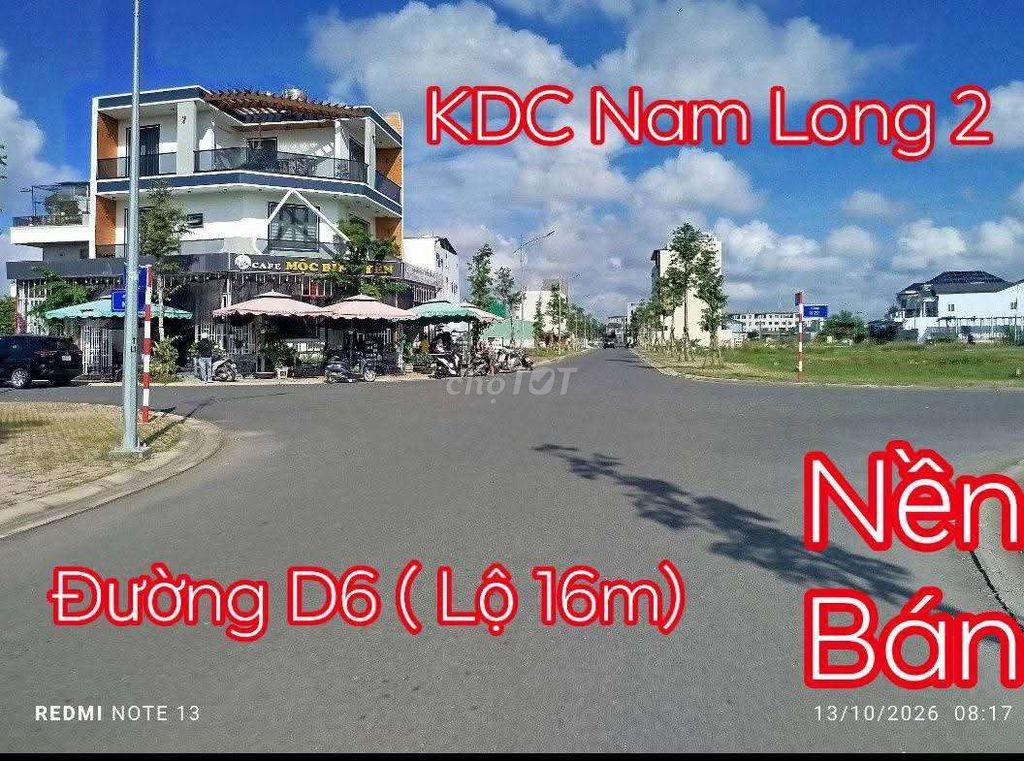 NỀN 90M2 KDC NAM LONG 2 CẦN THƠ