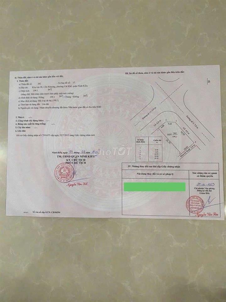 NỀN GÓC O2 MẶT TIỀN ( ĐƯỜNG NGUYỄN HỮU TRÍ)