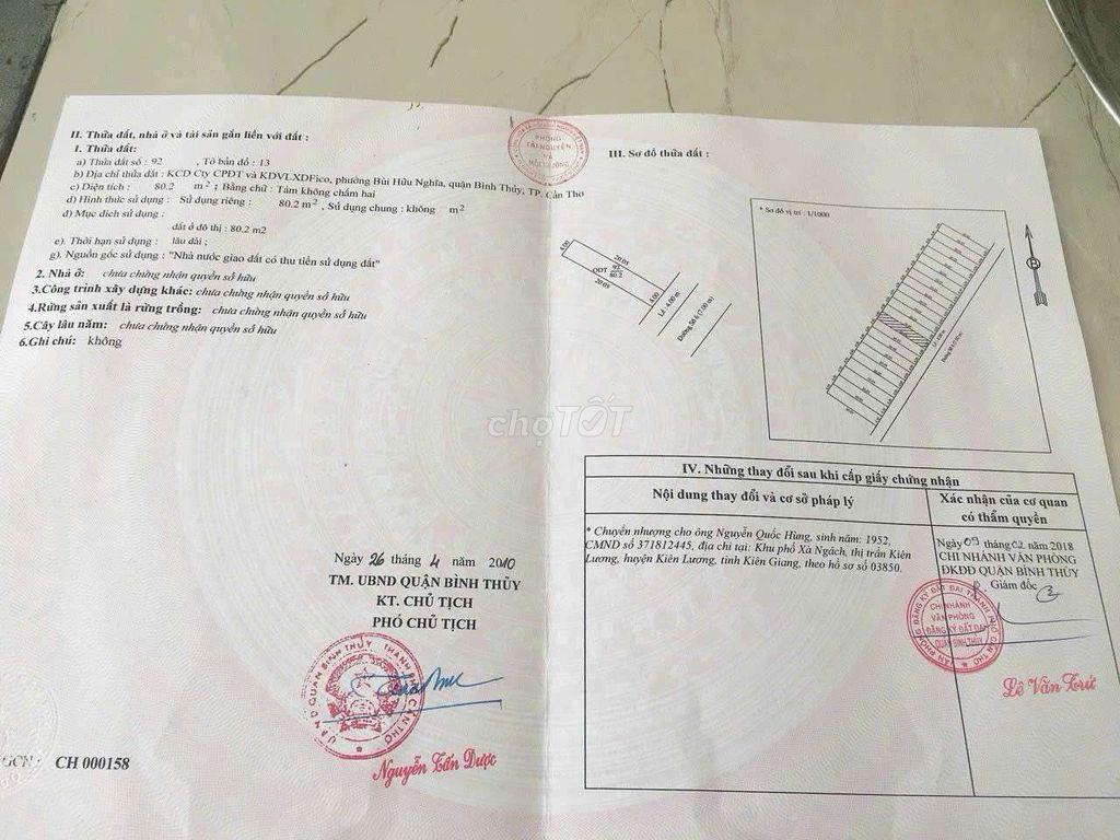 bán nhà kdc an thới