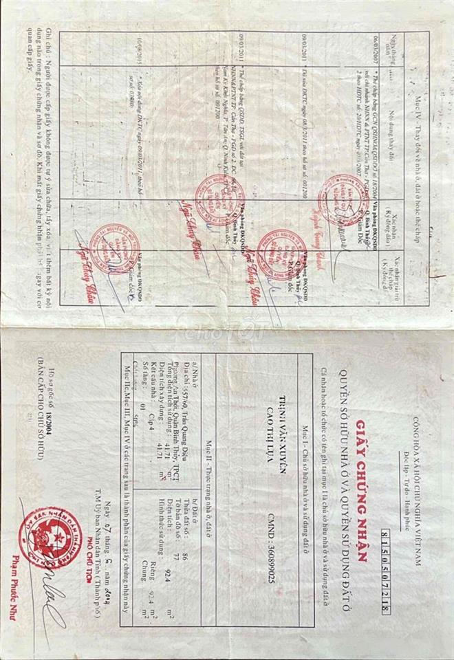 nhà bán hẻm 557 trần quang diệu