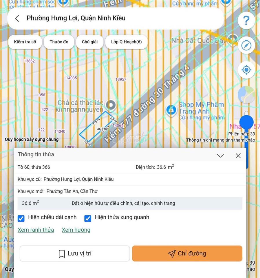 BAN NHA  CHUC CHINH HEM 583 ĐƯỜNG 30/4