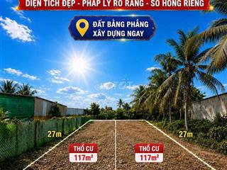Chính Chủ - bán 2 nền liền kề mặt tiền Rạch Khoán Châu view sông