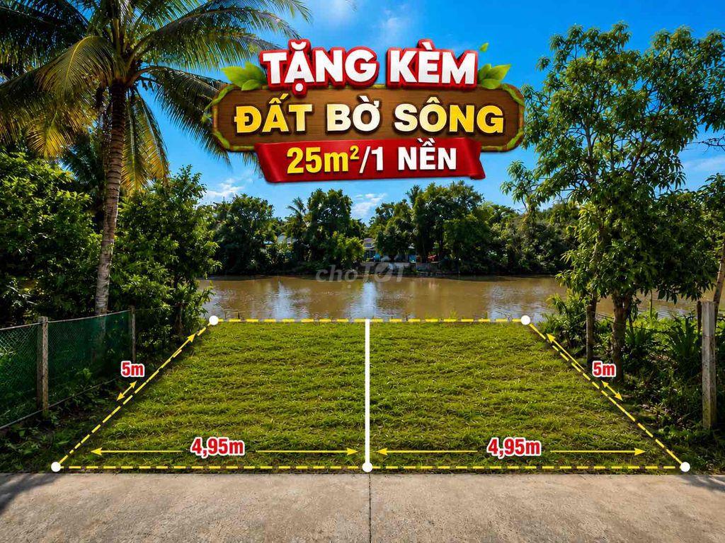 Chính Chủ - bán 2 nền liền kề mặt tiền Rạch Khoán Châu view sông