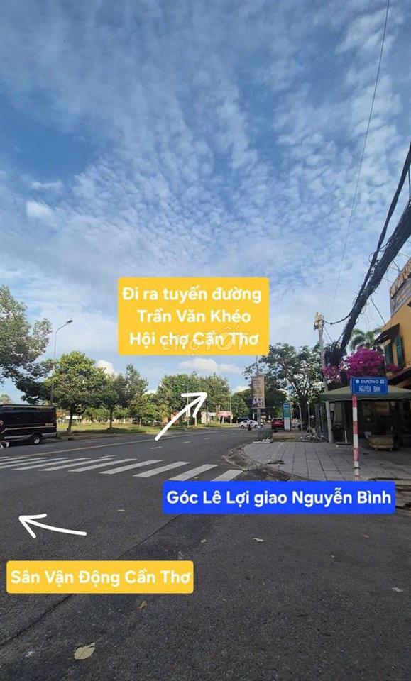 GIẢM 1,3 TỶ - NỀN ĐƯỜNG NGUYỄN BÌNH - BẾN NINH KIỀU GẦN SÂN VẬN ĐỘNG