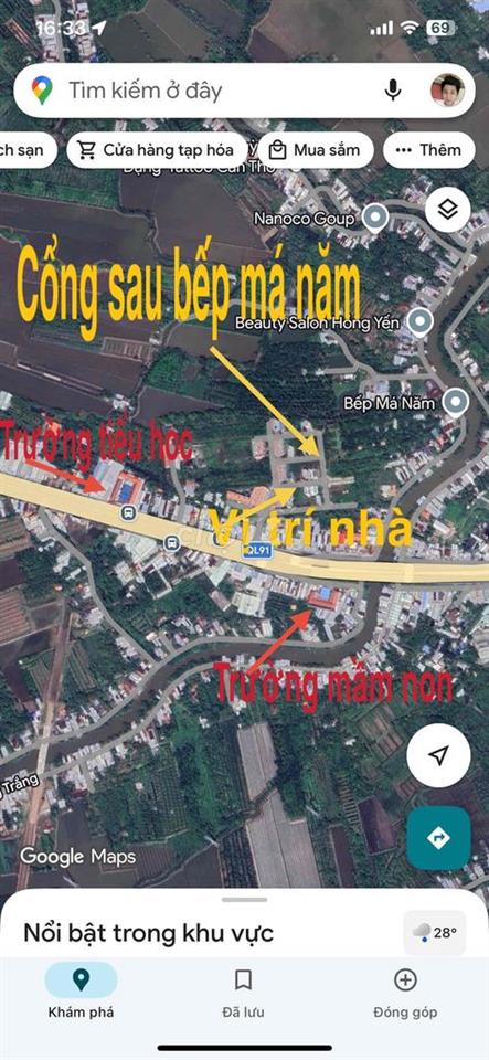 BÁN NHÀ KDC PHƯỚC THỚI GẦN KCN TRÀ NÓC