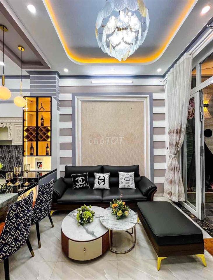 CHO THUÊ NHÀ TRỆT LẦU FULL NỘI THẤT GÓC 2 MẶT TIỀN HẺM 553 ĐƯỜNG 30/4