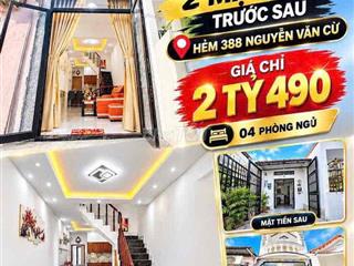 NHÀ TRỆT LẦU 4 PHÒNG NGỦ HẺM LIÊN TỔ 3-4 ĐƯỜNG NGUYỄN VĂN CỪ GẦN ĐH YD