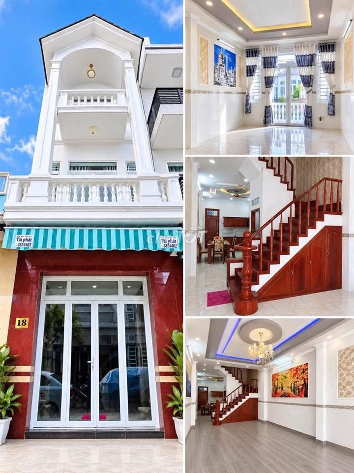 Cho thuê nhà 1 trệt 2 lầu Khu dân cư 91B 4PN