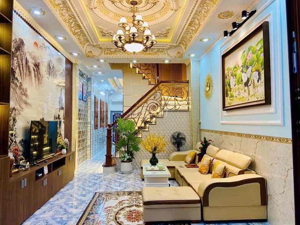 CHO THUÊ NHÀ 3 TẦNG MỚI ĐẸP FULL NỘI THẤT LỘ Ô TÔ KDC CỬU LONG