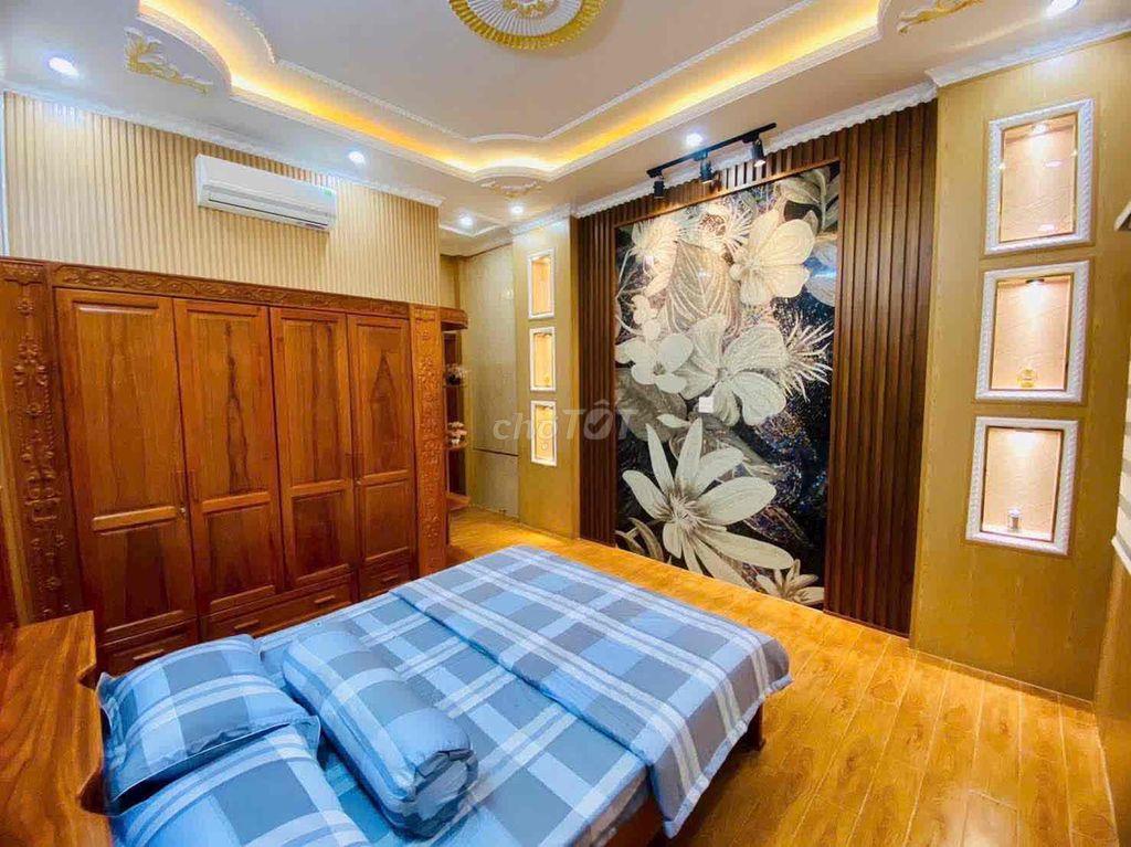 CHO THUÊ NHÀ 3 TẦNG MỚI ĐẸP FULL NỘI THẤT LỘ Ô TÔ KDC CỬU LONG