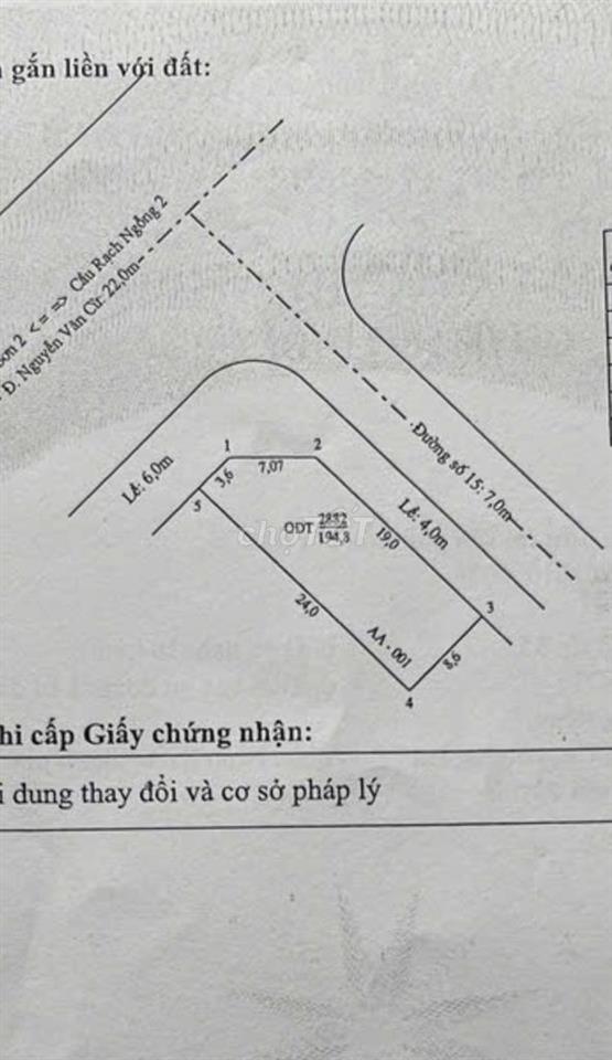 Bán Nền Góc 2MT Nguyễn Văn Cừ Gần BV Quốc Tế Phương Châu