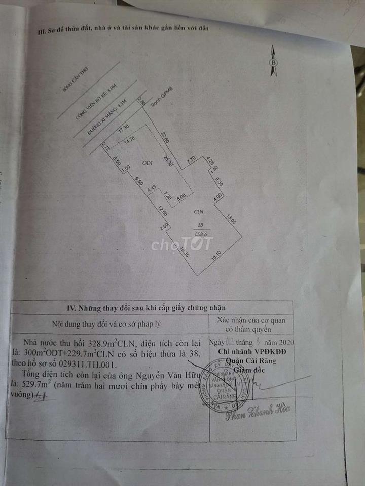 Bán nhà đất sau lưng bến xe Trung tâm Cần Thơ