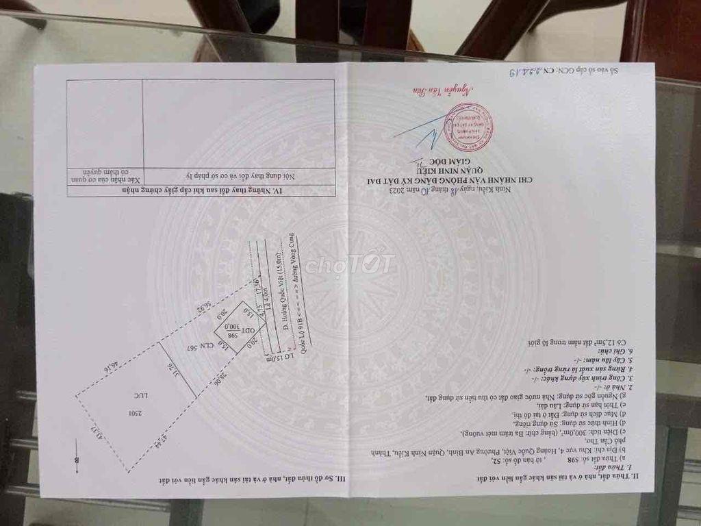 bán đất 3000m mặt tiền đường hoàng quốc việt