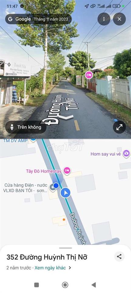 Nền mặt tiền đường Huỳnh Thị Nở, Thường Thạnh, Thành phố Cần Thơ 