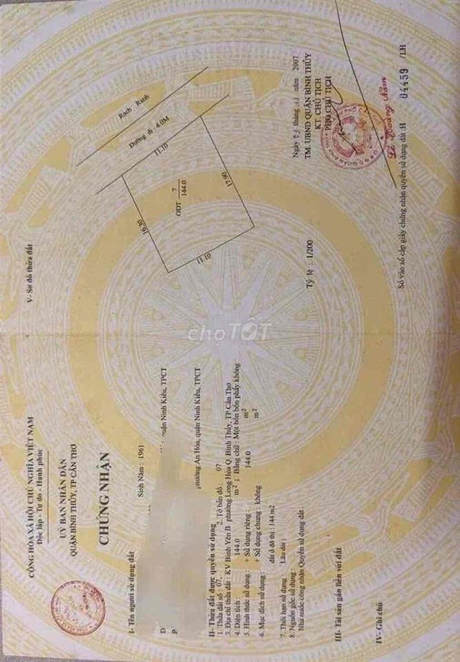 Bán nền thổ cư giá rẻ