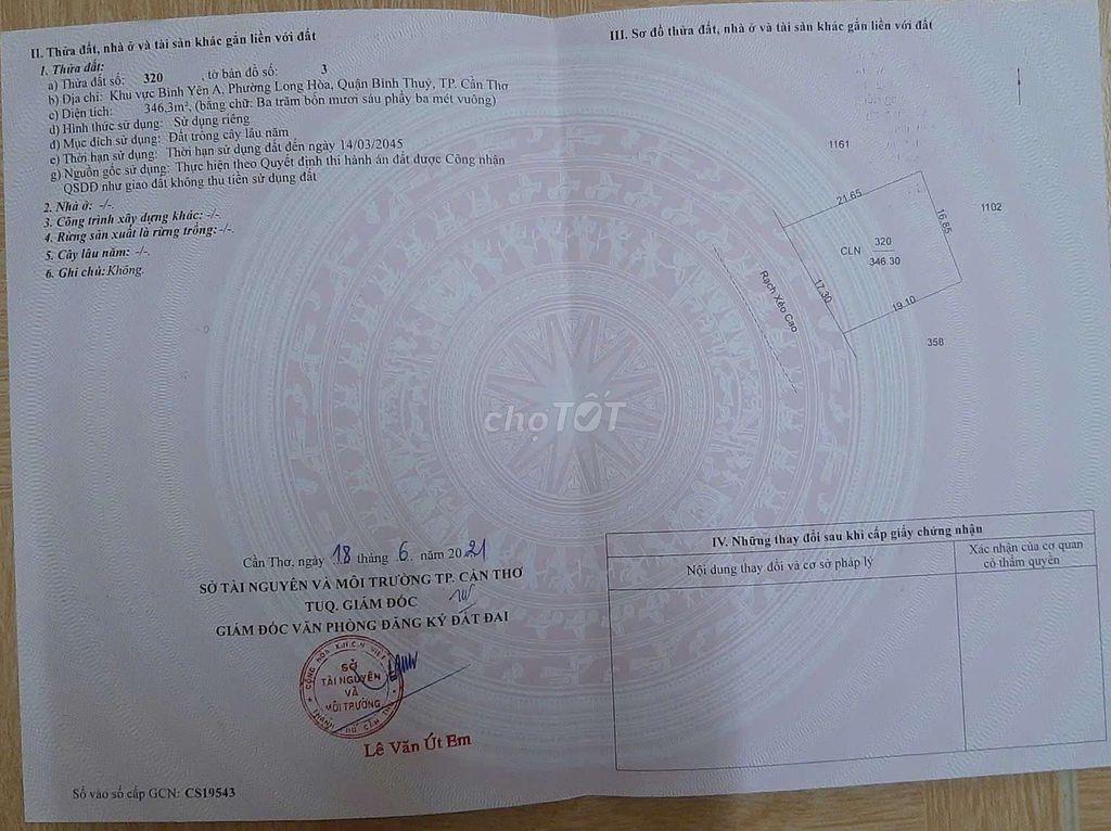 Đất cây lâu năm gần sân bay xây nhà vườn