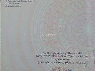BÁN THU HỒI VỐN THỔ CƯ  5*20=100 PHONG ĐIỀN. 440 TRIỆU. 2 NỀN LIỀN KỀ